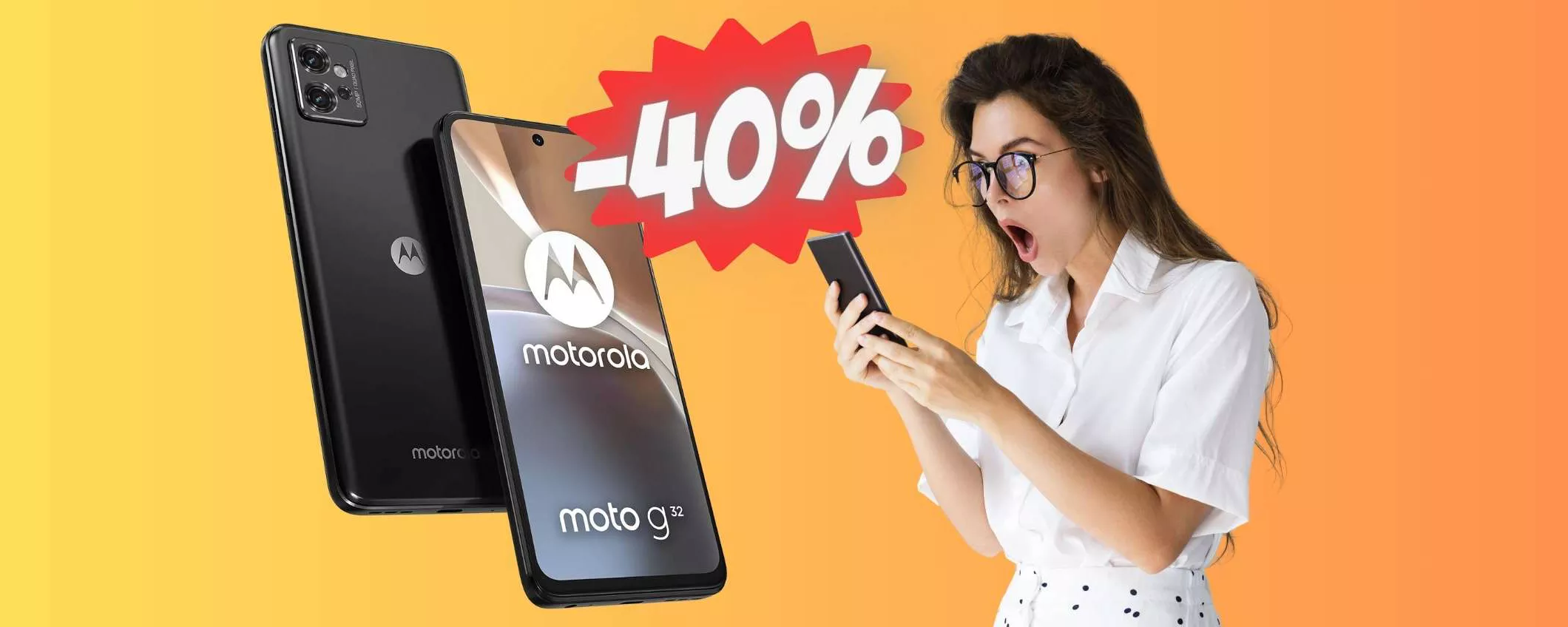 Motorola moto g32 da 256GB Dual Sim al 40% è tuo a SOLI 139€
