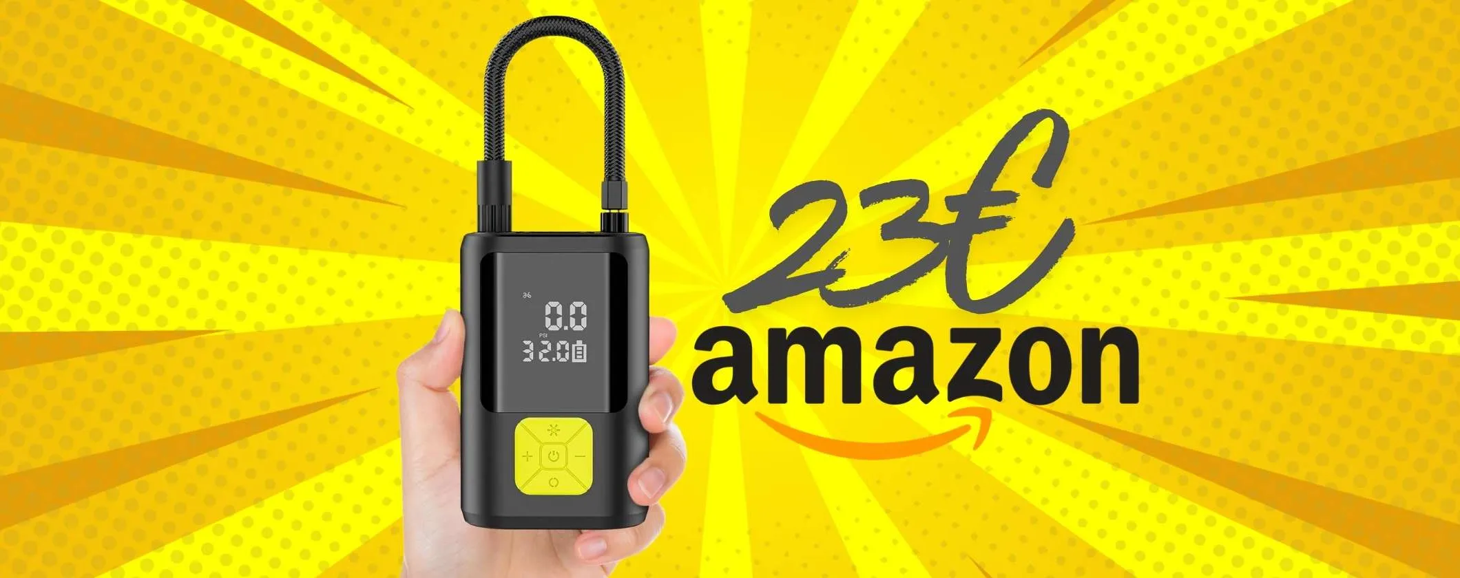Mini compressore portatile a soli 23€ su Amazon e viaggi tranquillo