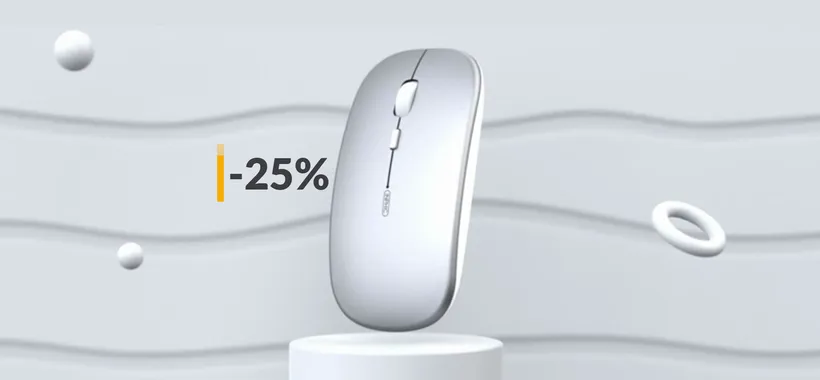 Mouse wireless infallibile, ergonomico e silenzioso: bastano 14€