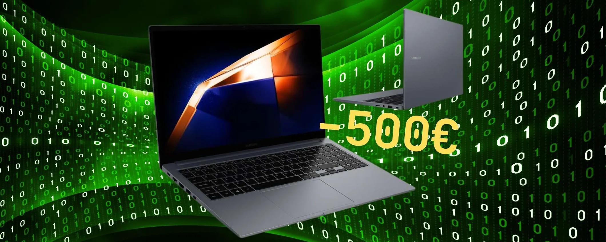 Super SCONTO di 500€ su Samsung Galaxy Book4 con i5 e 16GB di RAM