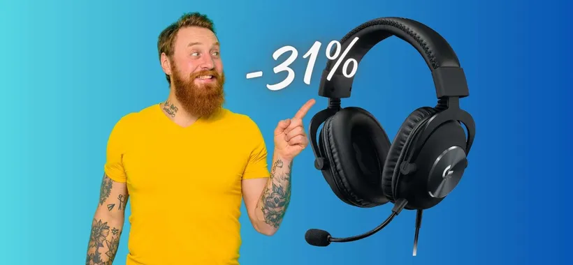 SCONTO HOT del 31% di Amazon sulle cuffie da gaming Logitech Pro X SE
