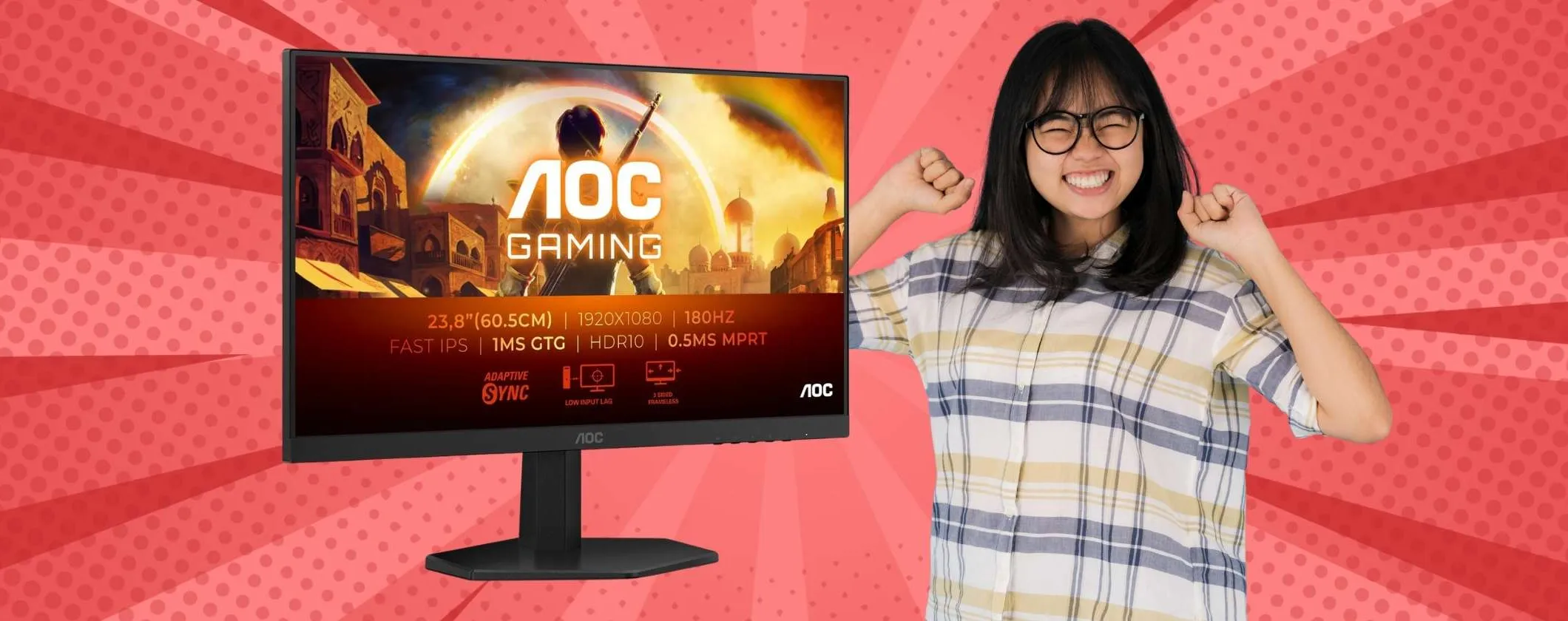 Monitor da gaming AOC FHD da 24 pollici: rapporto qualità prezzo top