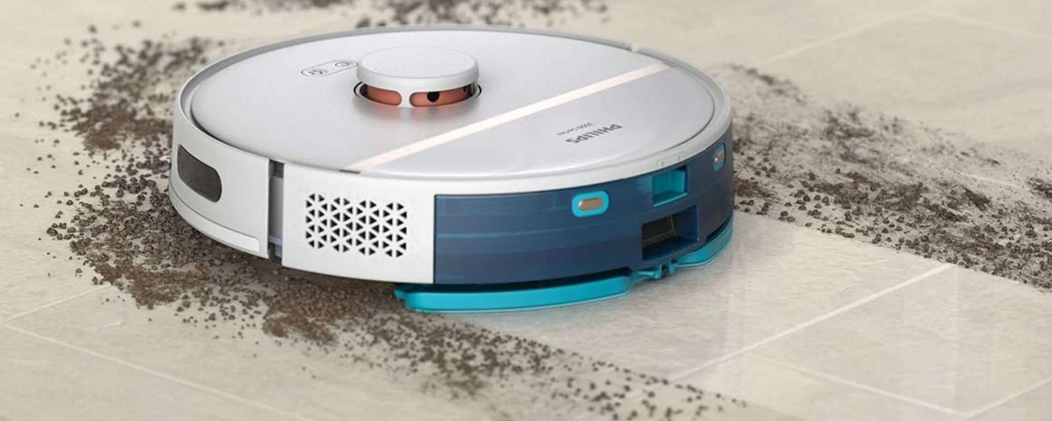 Philips HomeRun Serie 7000 Robot Aspirapolvere e Lavapavimenti con