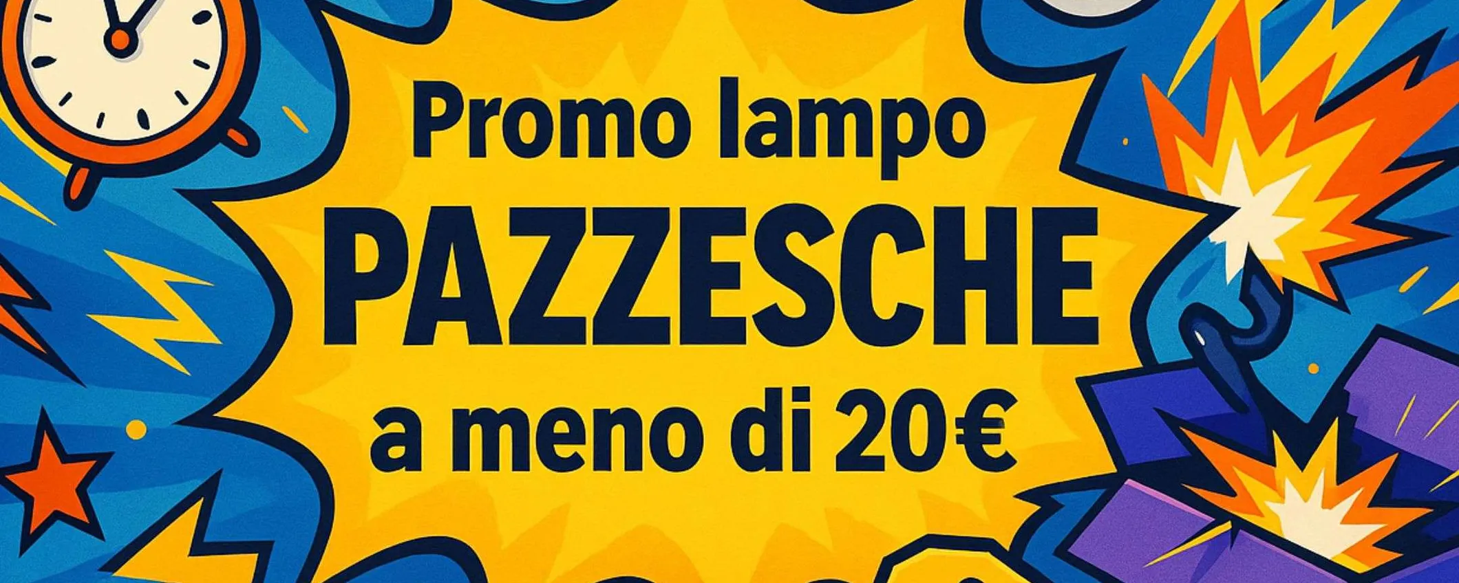 Promo lampo Amazon da STUPORE TOTALE il 19/07: svendita a meno di 20€