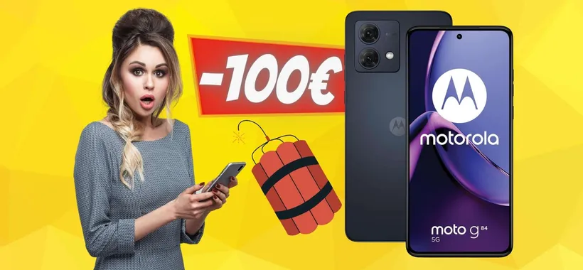 Motorola moto g84 5G da 256GB a 100€ in MENO: PAZZIA PURA su Amazon