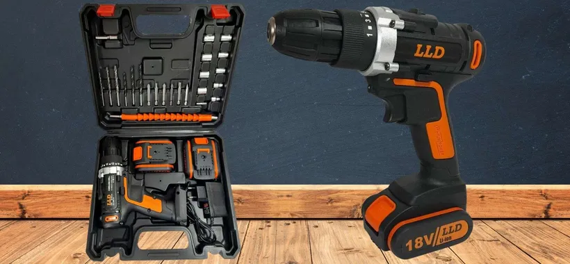 Trapano avvitatore wireless a 31€: 2 batterie, 24 accessori e valigetta