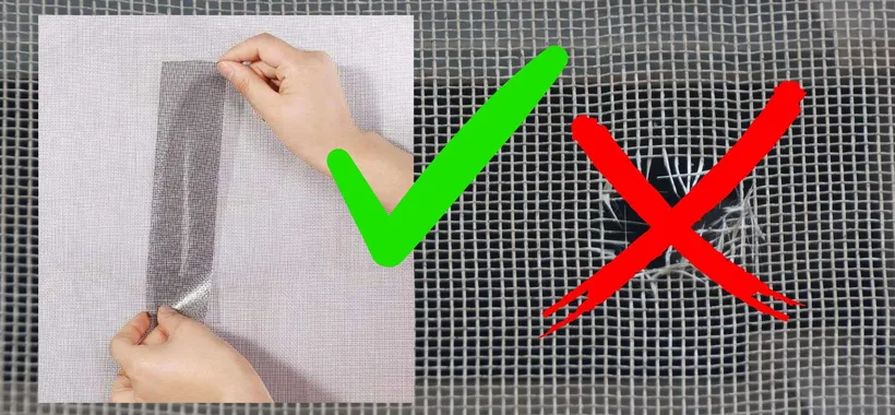 Zanzariera bucata: come ripararla con pochi centesimi (trucco furbo)