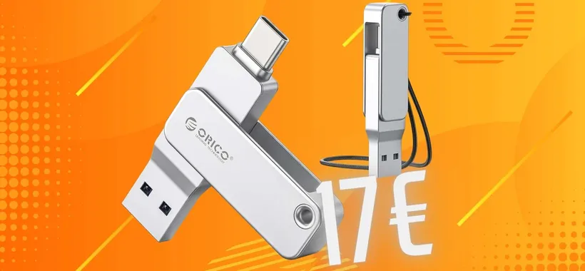 Chiavetta USB da 128GB con doppio connettore per PC e smartphone a soli 17€
