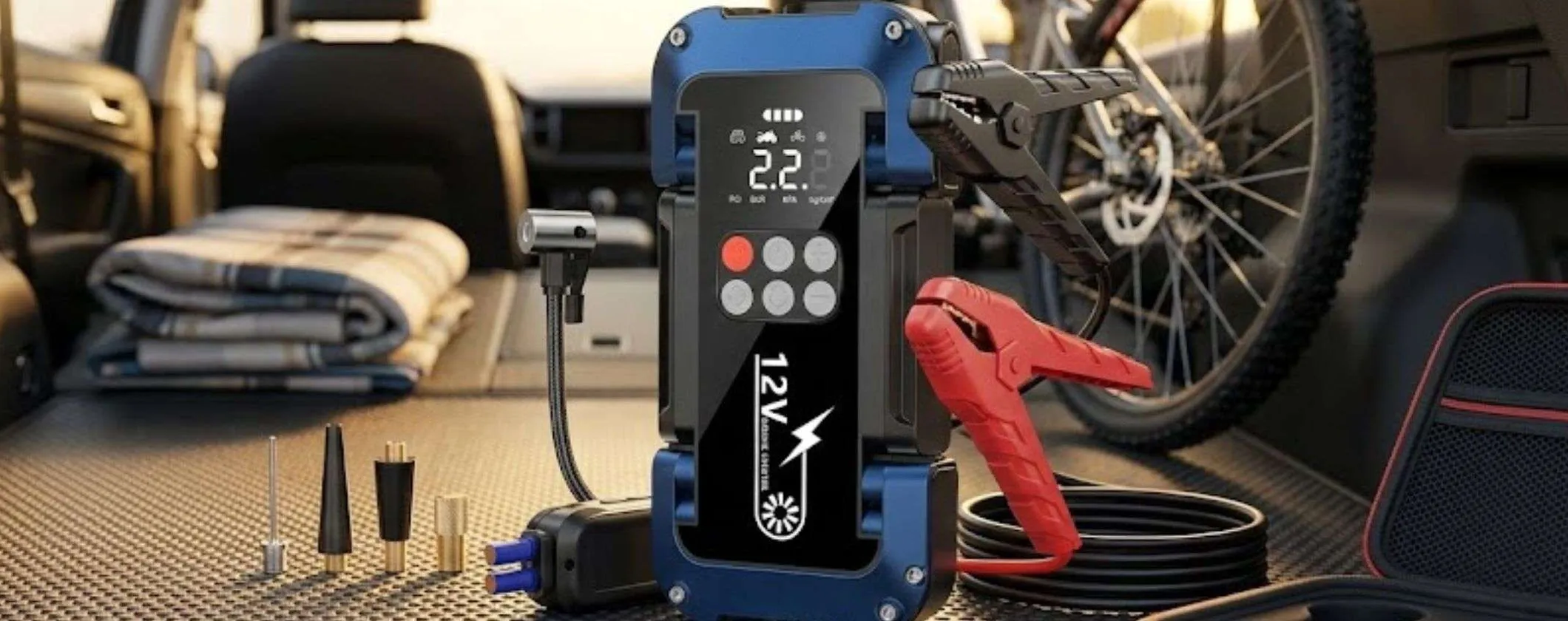 Compressore e avviatore d'emergenza: must per l'auto a prezzo ridicolo (47€)