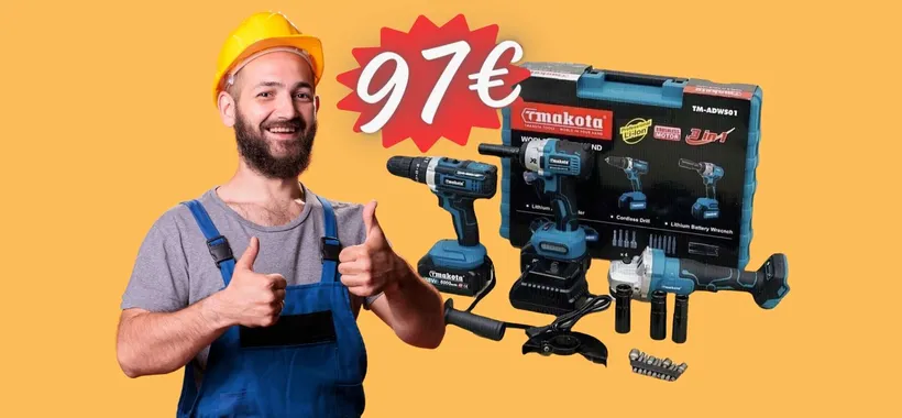 Trapano a percussione, avvitatore a impulso e smerigliatrice a SOLI 97€