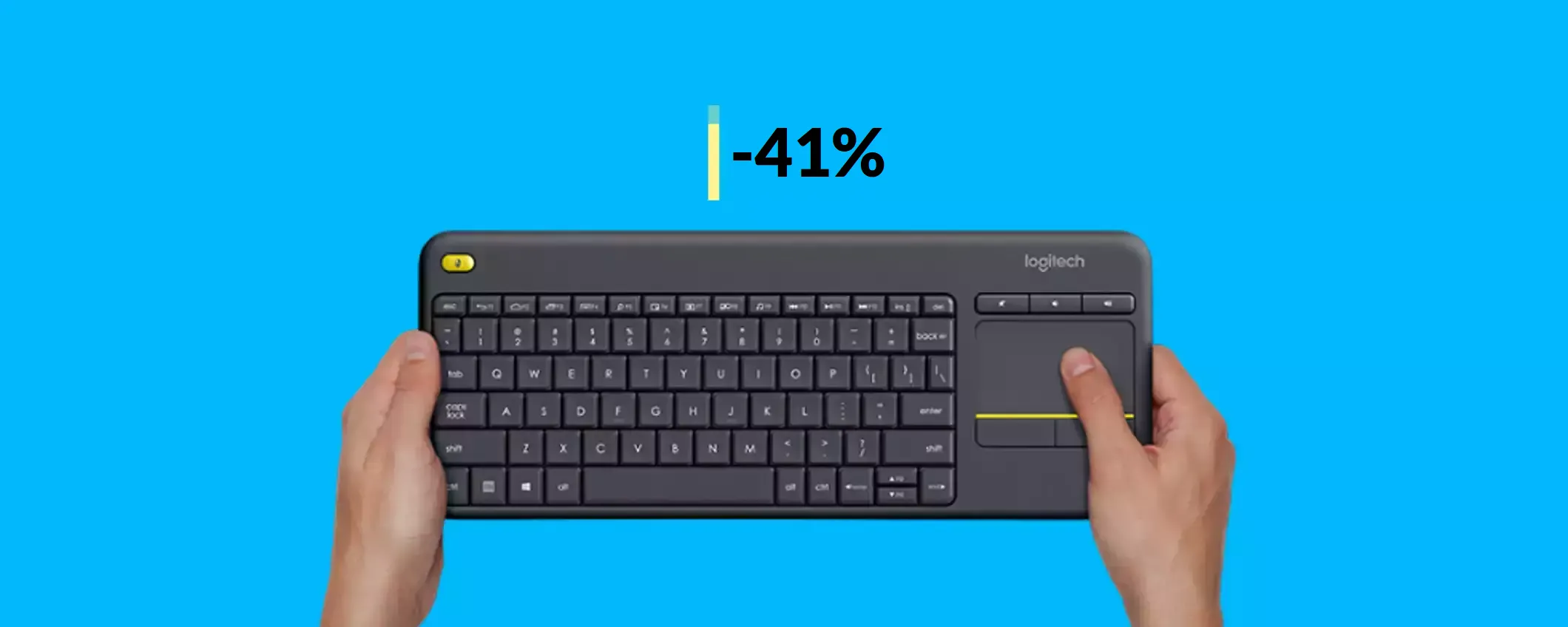 Tastiera Logitech multidispositivo: controlli anche la TV (34€)