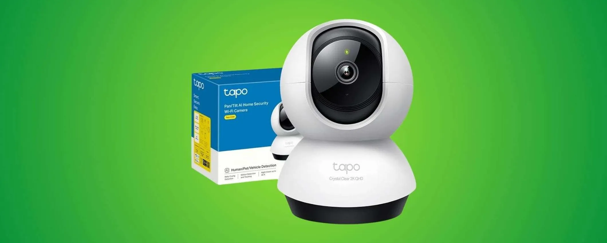 Tapo C220: telecamera Wi-Fi 2K con AI a solo 24,99€ (-50%)