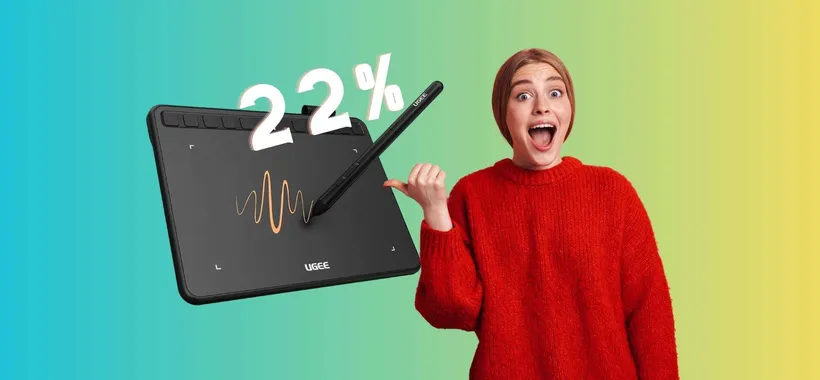 UGEE S640: tavoletta grafica BELLISSIMA ad appena 27€ su Amazon