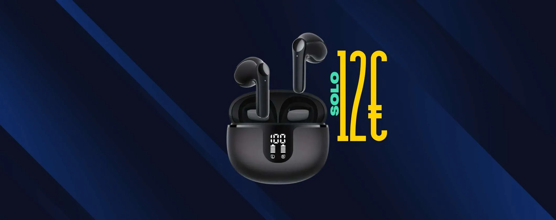 Super Auricolari Wireless da 60 ore di riproduzione a 12€ su TEMU