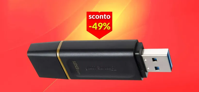 Chiavetta USB Kingston da 128GB a soli 10€: è la più venduta su Amazon