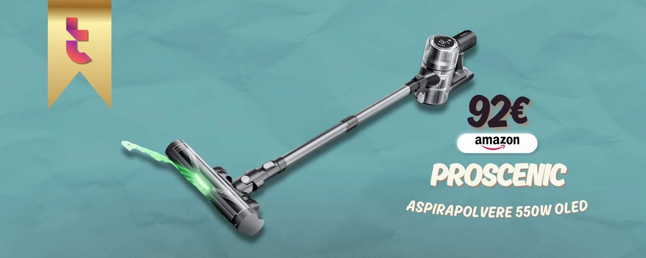 Proscenic P13 rileva la polvere con il suo laser e la annienta con 45K Pa