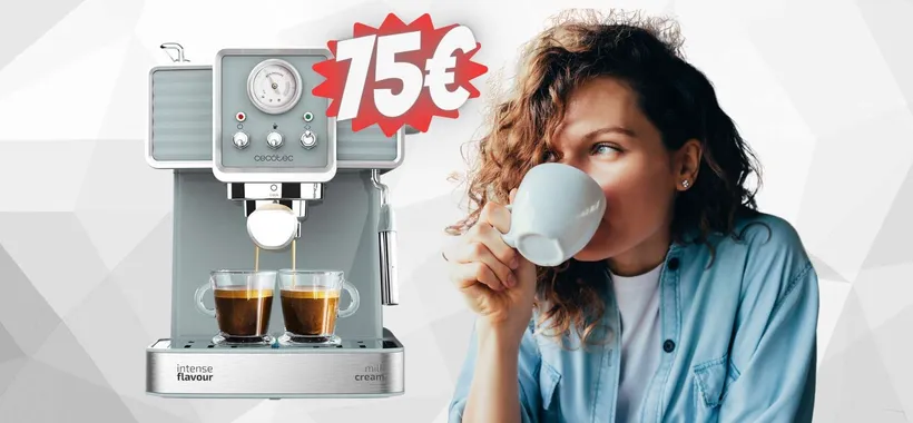 Caffettiera Express da 20 BAR con manometro e doppio filtro a soli 75€