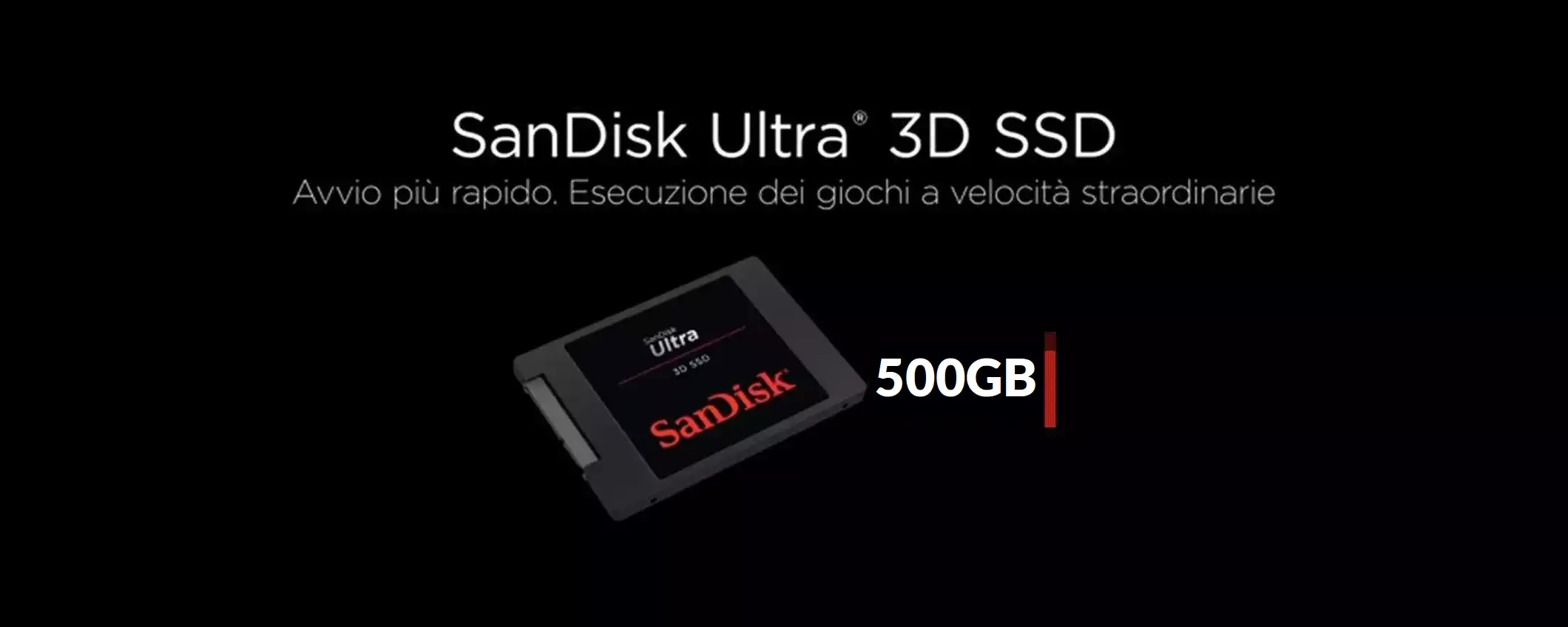 SSD 500GB SanDisk: con appena 62€ ti aggiudichi un PORTENTO
