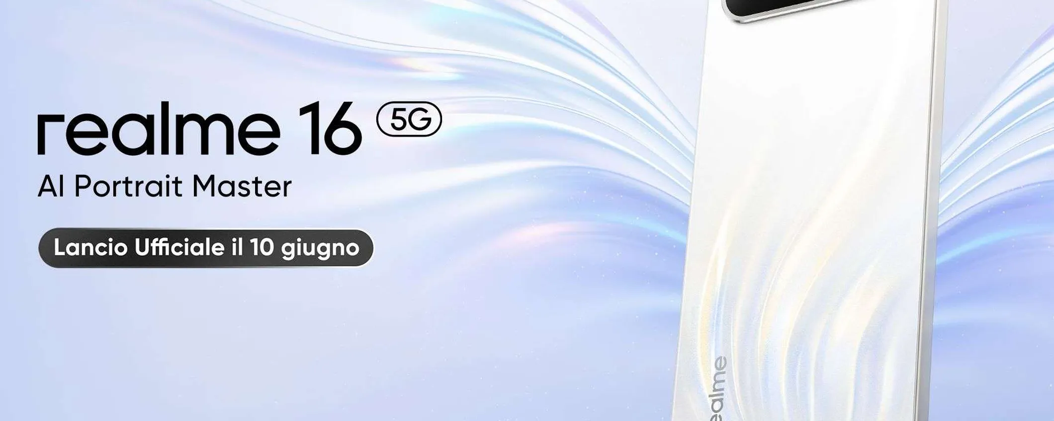 realme 16 5G: batteria da 6550 mAh e design Air Compact nel nuovo AI Portrait Master
