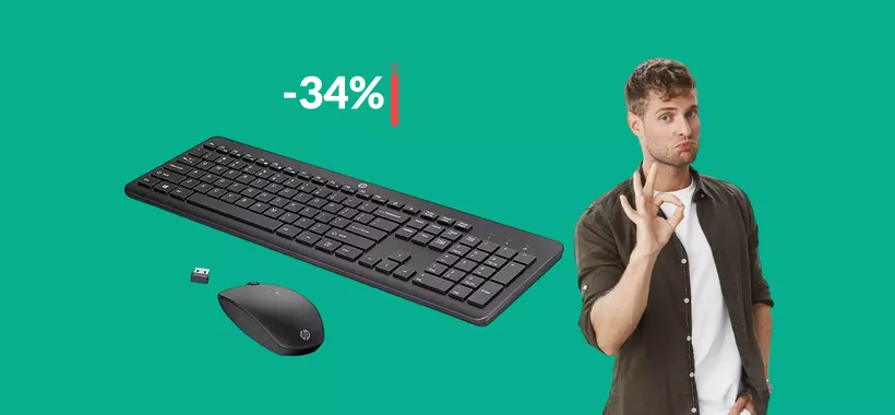 Tastiera e mouse wireless HP: solo 26€ con le Offerte di Primavera