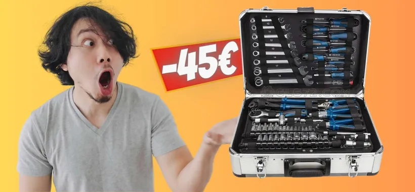 Cassetta degli attrezzi con 101 strumenti in OFFERTA su eBay (-45€)