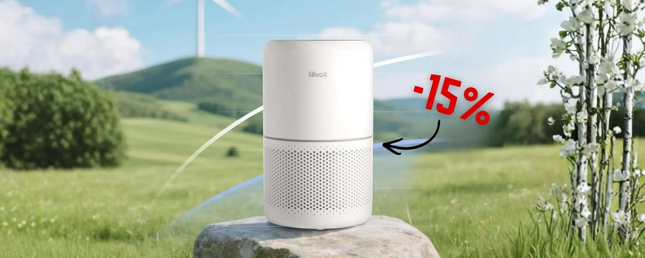 Con il purificatore d'aria ANTICIPI primavera e allergie: TOP in casa
