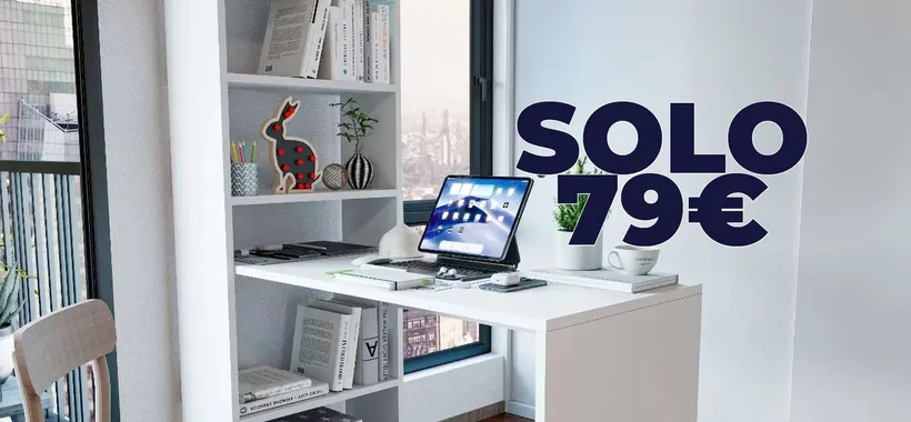 Scrivania con libreria salva spazio a soli 79€ su eBay