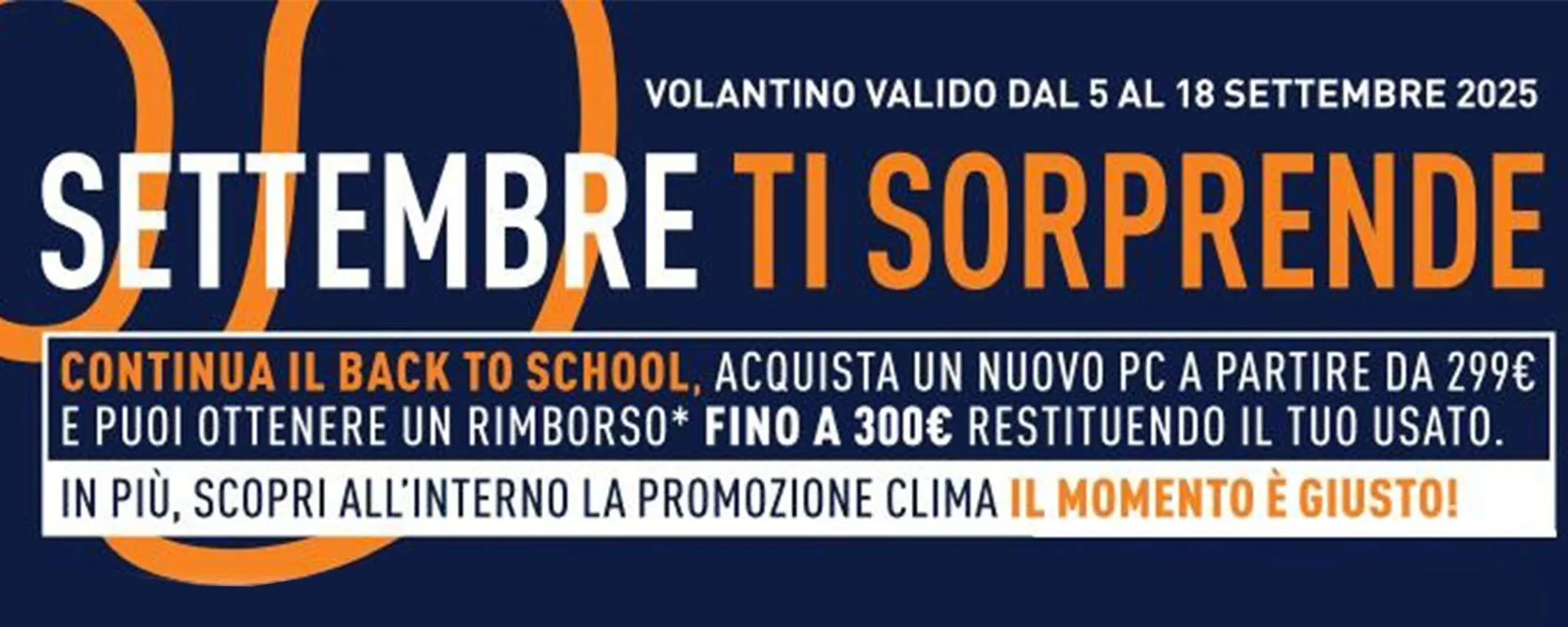 Volantino Unieuro, settembre ti sorprende con le offerte Back to School