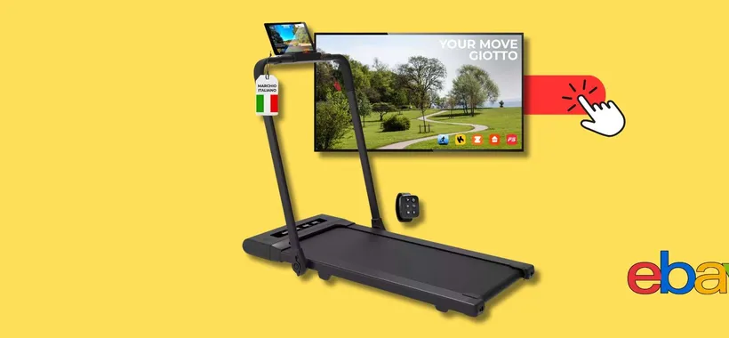 Torna in forma con il tapis roulant GIOTTO, già montato e ultra slim