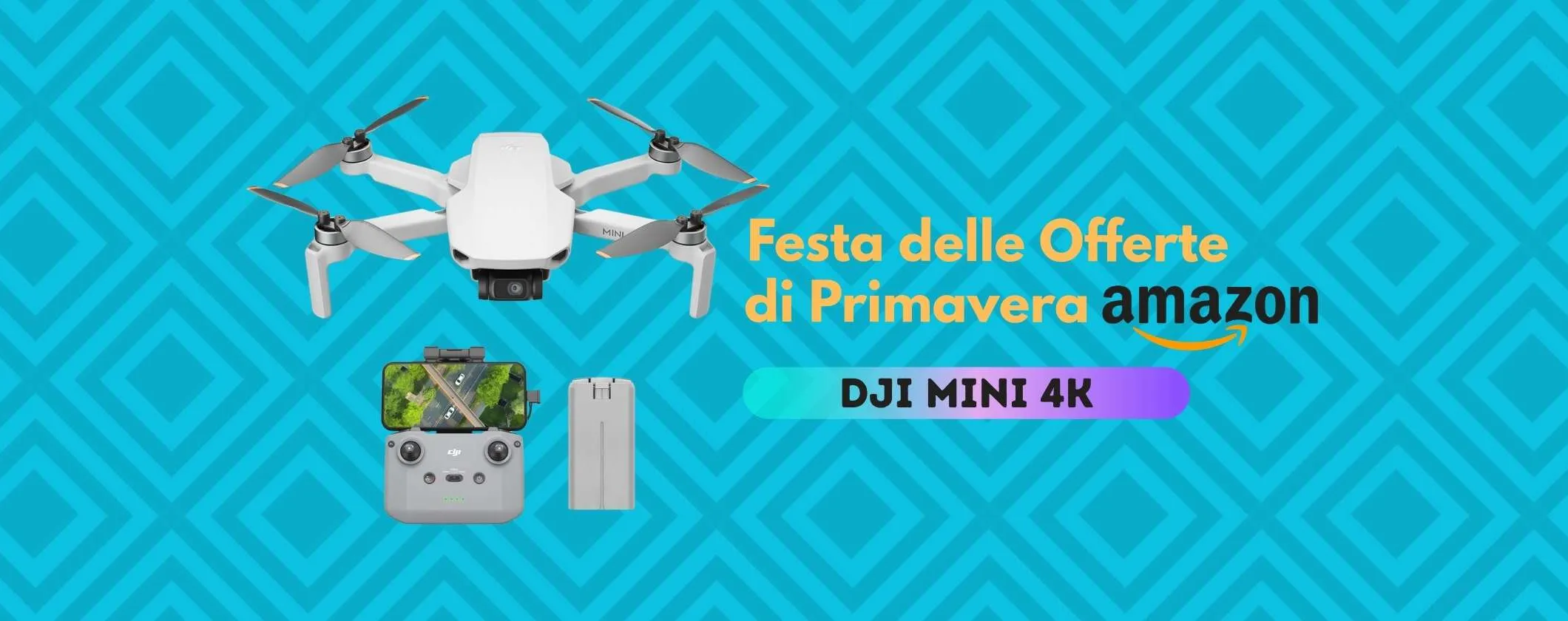DJI Mini 4K: il drone più amato in promo alla Festa delle Offerte di Primavera (-100€)