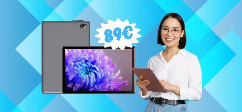 Oggi puoi avere un tablet da 10" e 128GB di memoria a soli 89€