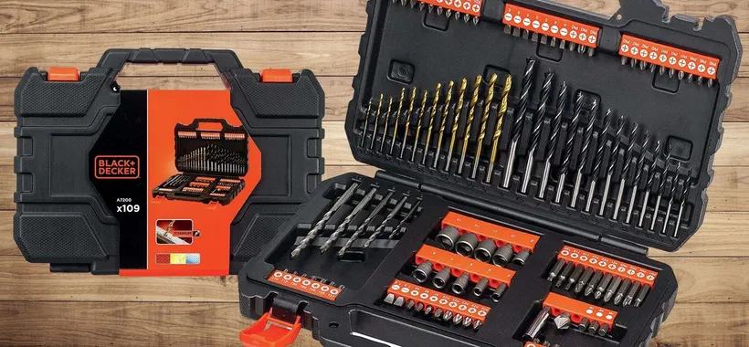 Mega set Black+Decker: 109 punte e inserti a 17€, OCCASIONE Amazon