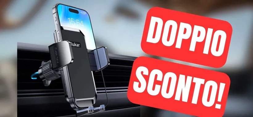 Porta cellulare per auto a prezzo stracciato: DOPPIO SCONTO Amazon