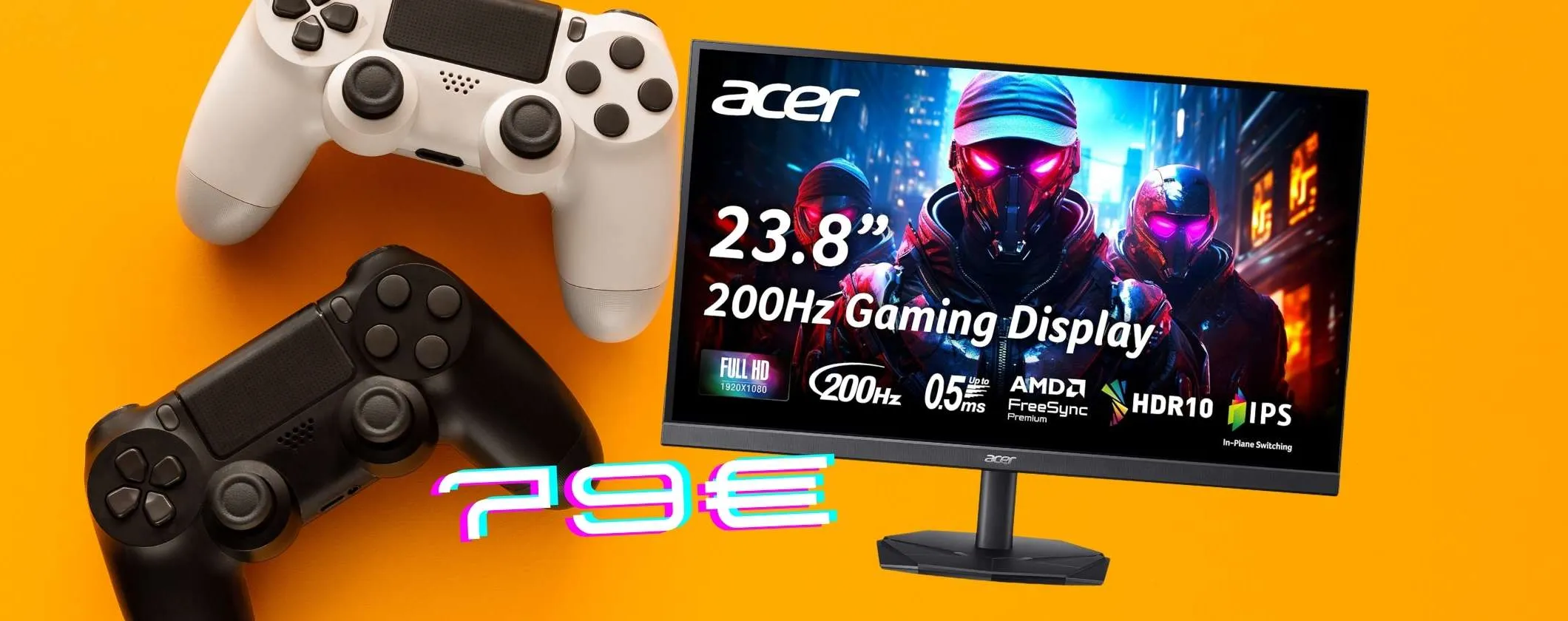 Goditi ogni dettaglio con il monitor da gaming acer Nitro da 23,8