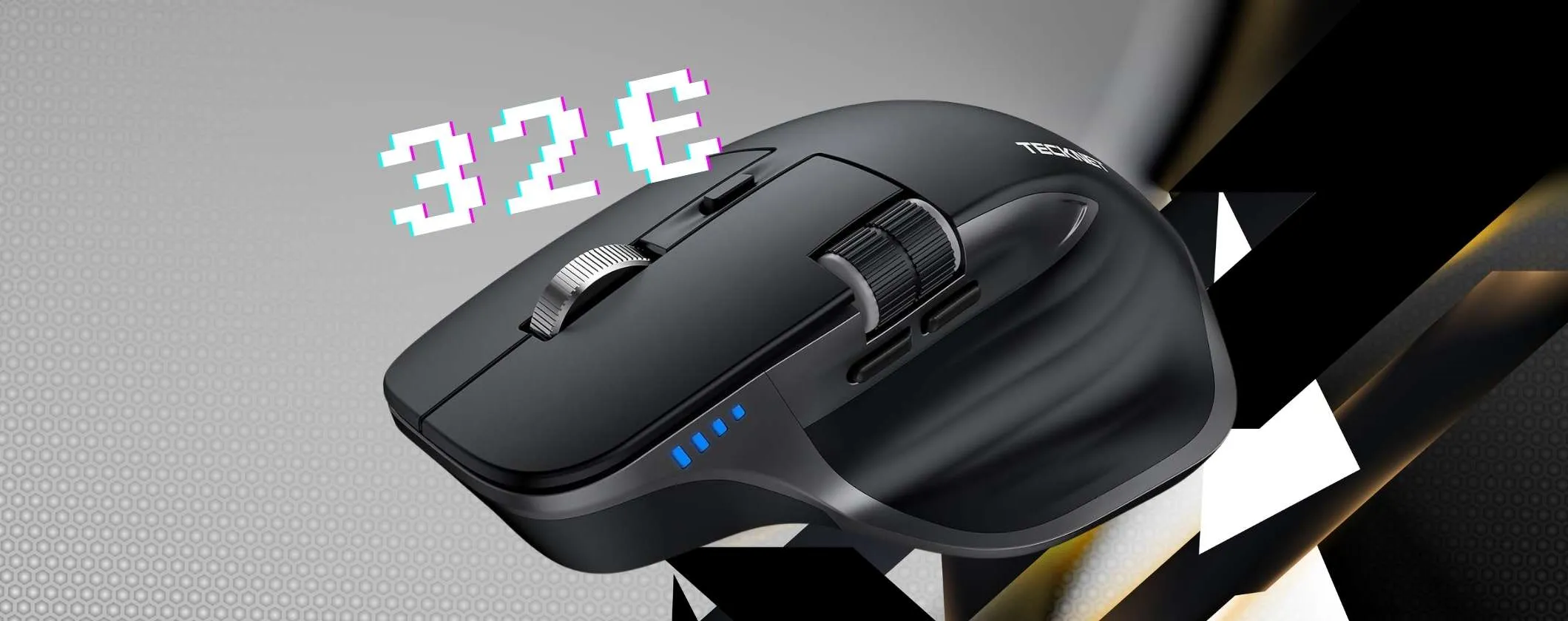 Ergonomico, preciso e con connessione multipla: il mouse wireless TECKNET è super