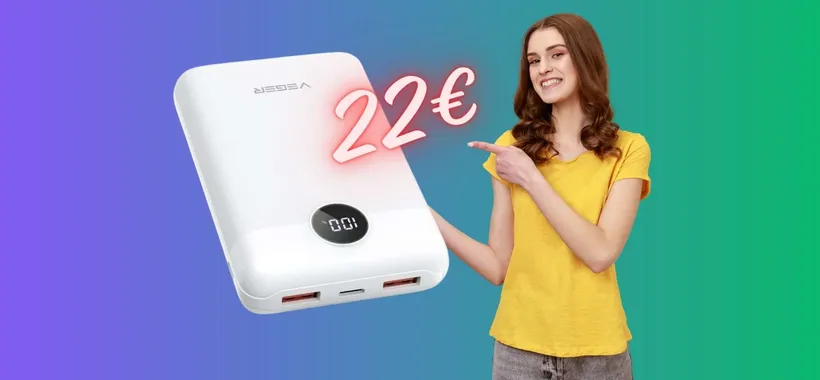 Power Bank da 20000mAh in SUPER SCONTO ora tuo a soli 22€
