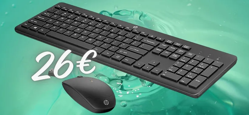 Tastiera e mouse wireless HP a POCHISSIMO, solo 26€ su Amazon