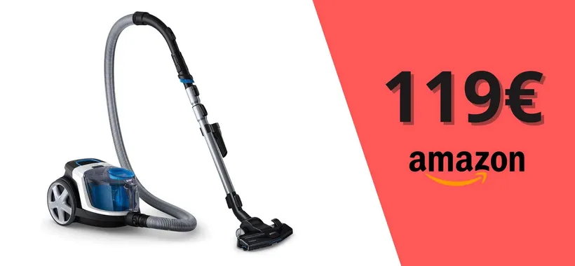 Philips PowerPro Compact 3000 Series a soli 119,99€: un'aspirapolvere formidabile