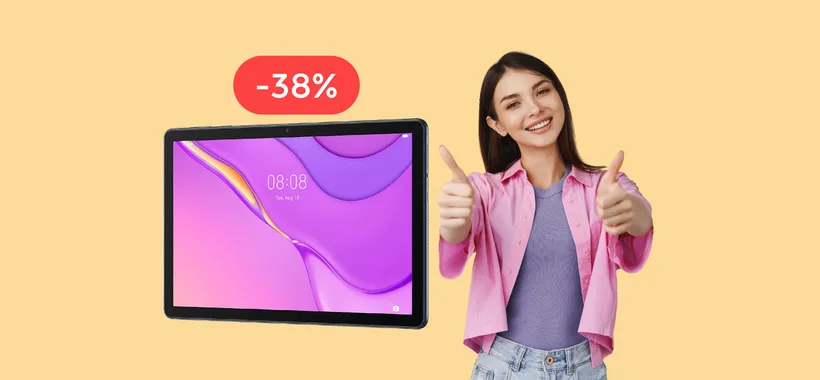 Tablet Huawei 10 pollici,128GB, LTE e 4 speaker: il MEGLIO a soli 179€