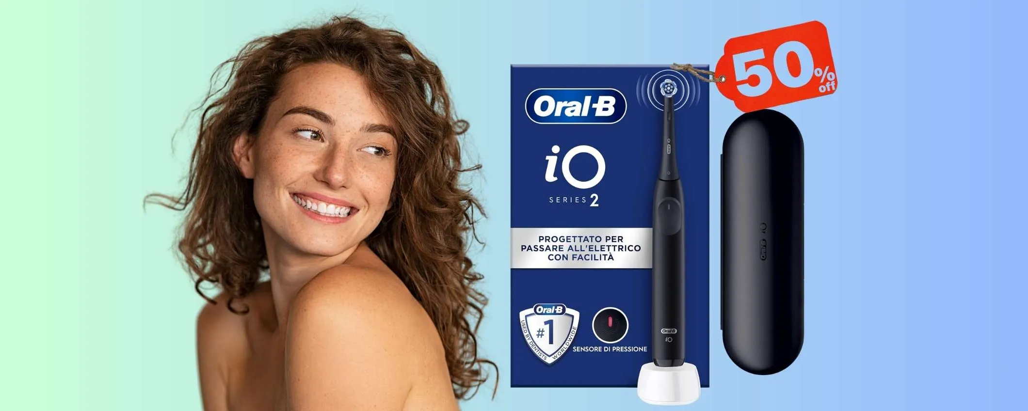 Super sconto del 50% sul migliore spazzolino elettrico: Oral-B iO 2