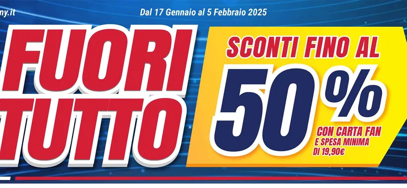 Volantino Trony, fuori tutto su decine di prodotti: fino al 50% di sconto