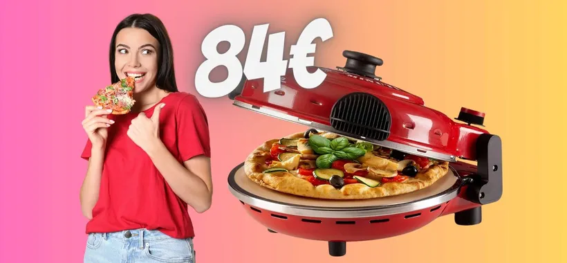 Pizza buonissima in appena 4 minuti con il forno Ariete 919 a soli 84€