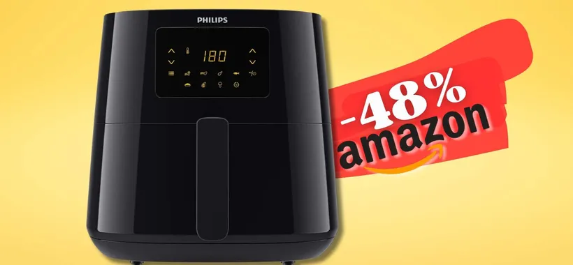 Philips Airfryer XL Essential, la REGINA in sconto su Amazon al 48%