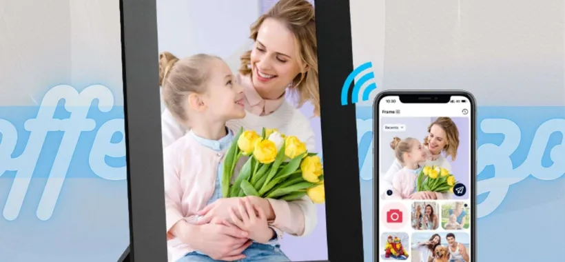 Cornice digitale super moderna: ottima idea regalo e non solo
