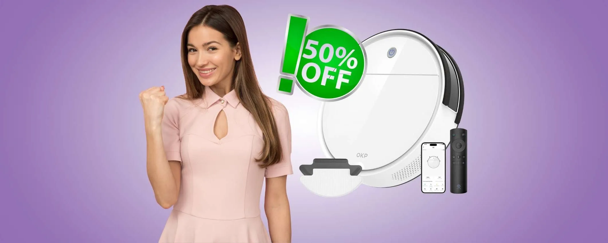 FOLLIA del weekend su Amazon: robot aspirapolvere e lavapavimenti al 50%