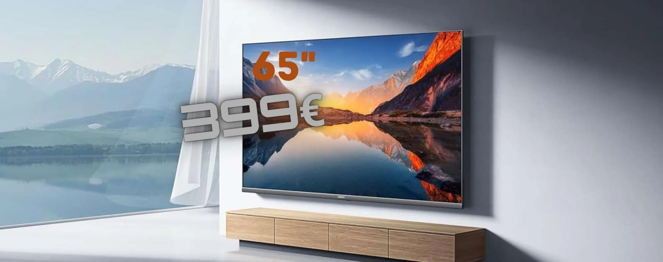 Smart TV Xiaomi da 65 pollici a prezzo fuori di testa solo su Amazon (399€)