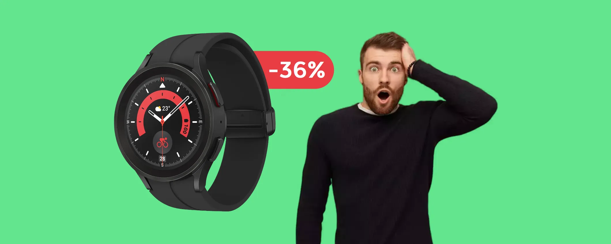 Samsung Galaxy Watch 5 Pro: questo SCONTO non tornerà più (-179€)