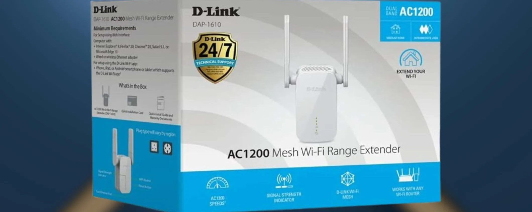 Sconto 49% e WiFi POTENTISSIMO con questo ripetitore D-Link a 17,99€