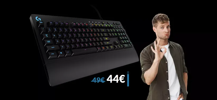 Tastiera gaming Logitech, il prezzo SCENDE ancora: è tua con 44€