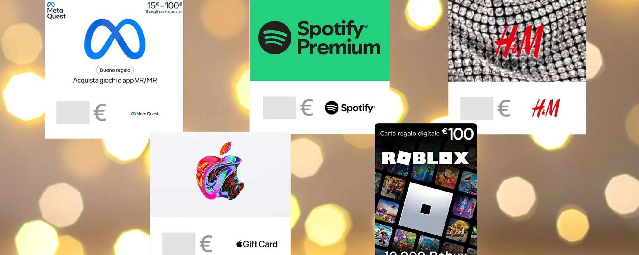 Buono digitale per Natale su Amazon: Netflix, H&M, Spotify e altri (da 5€)